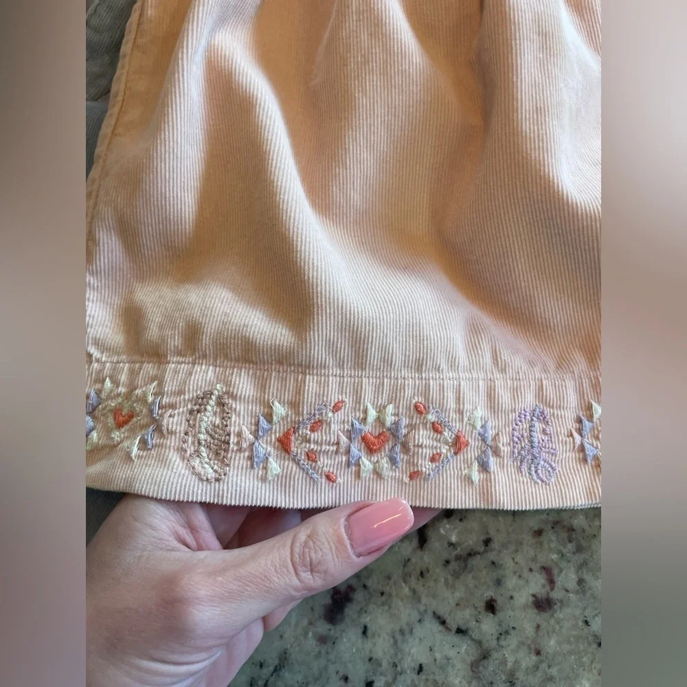 GAP Kids size 5 corduroy embroidered tunic top and matching pants